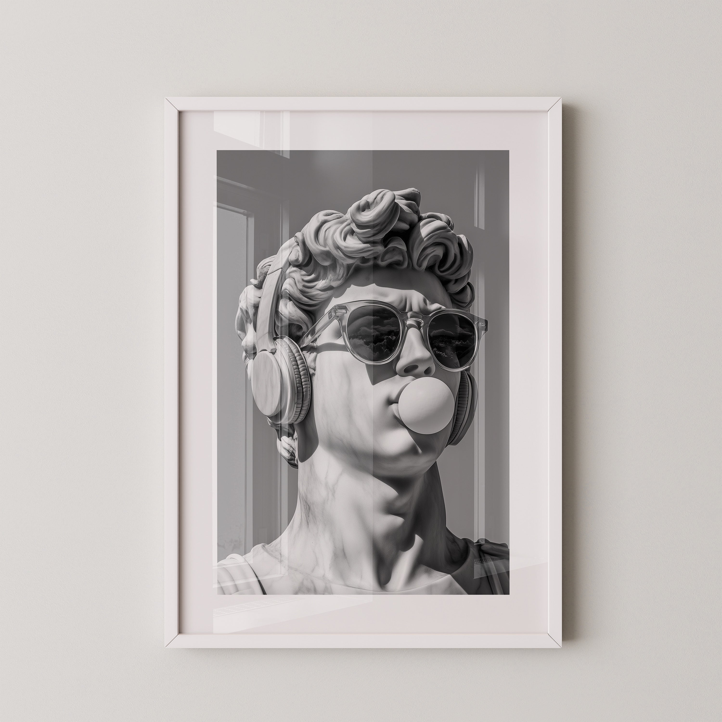 Statue Kopfhörer Streetstyle