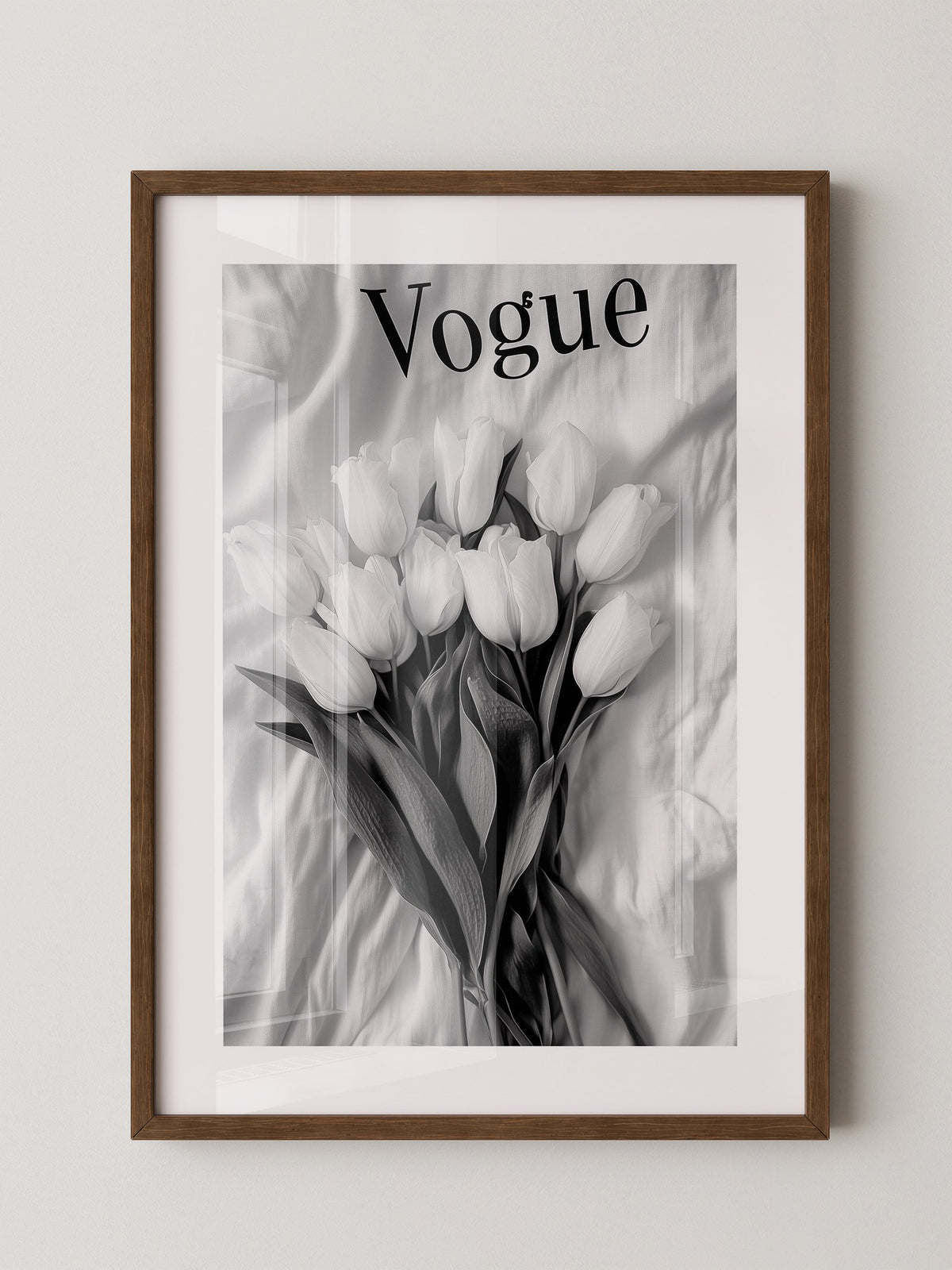 Tulpenstrauß Monochrom