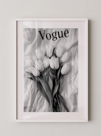 Tulpenstrauß Monochrom