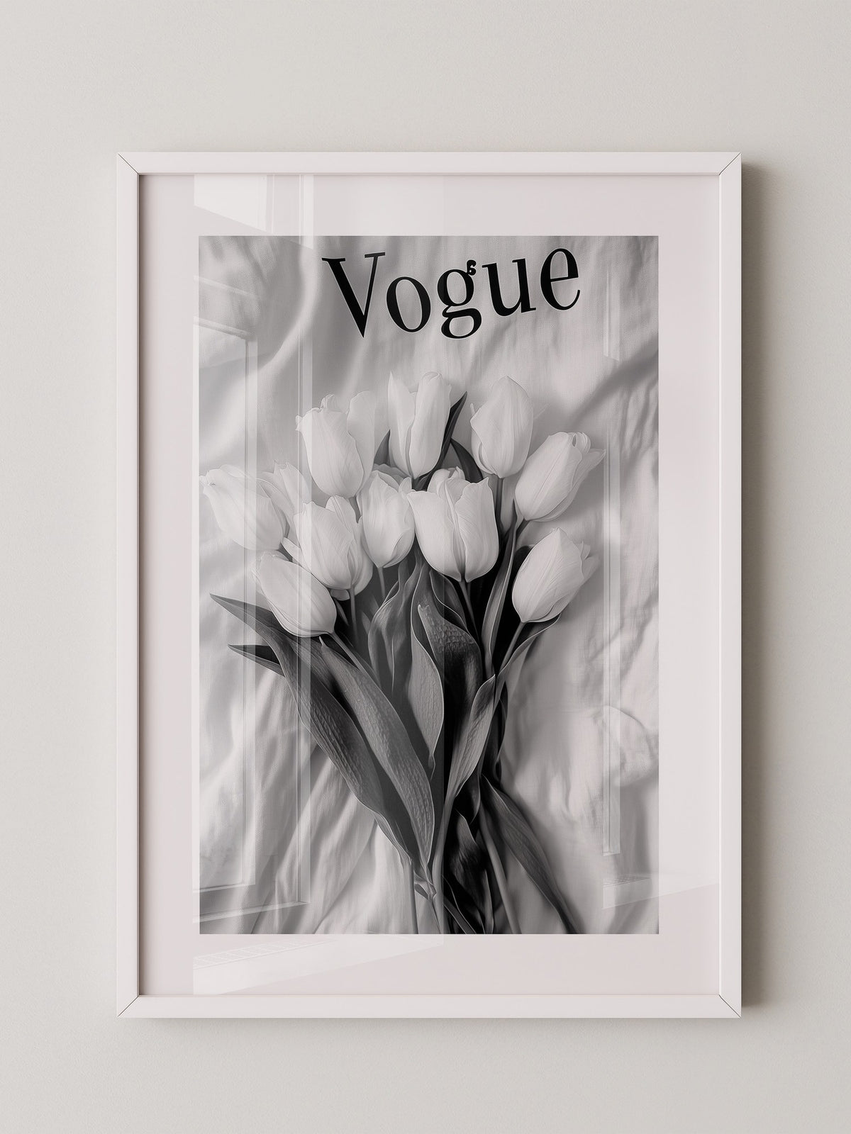 Tulpenstrauß Monochrom