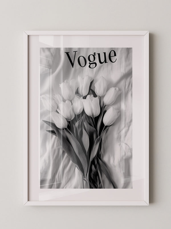 Tulpenstrauß Monochrom