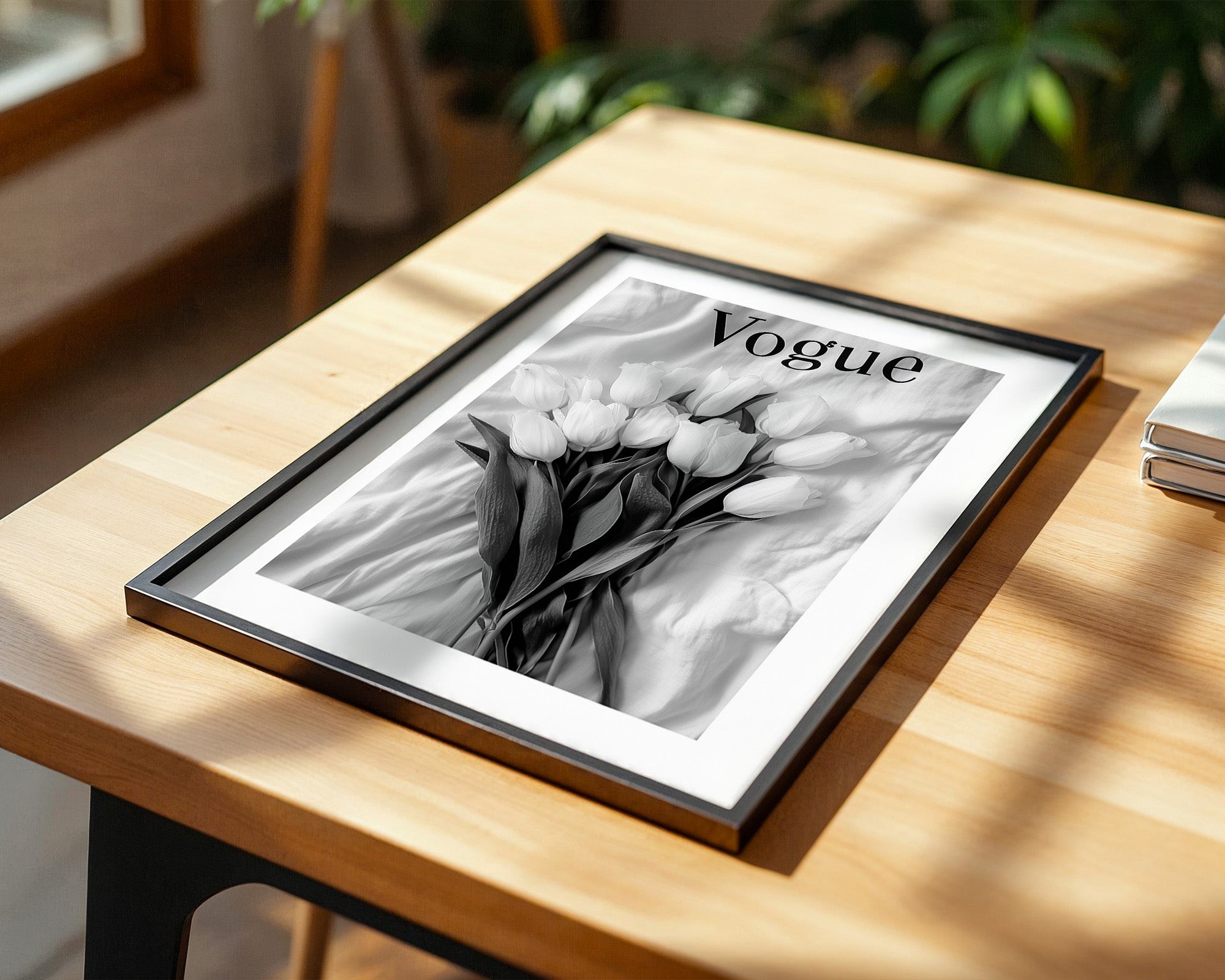 Tulpenstrauß Monochrom