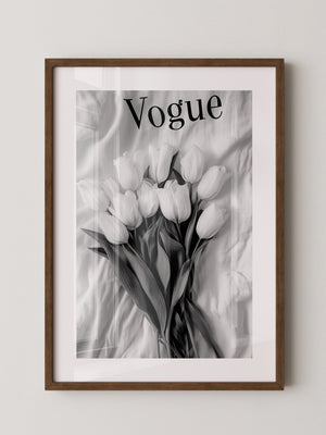 Tulpenstrauß Monochrom