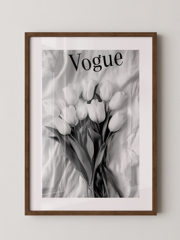 Tulpenstrauß Monochrom