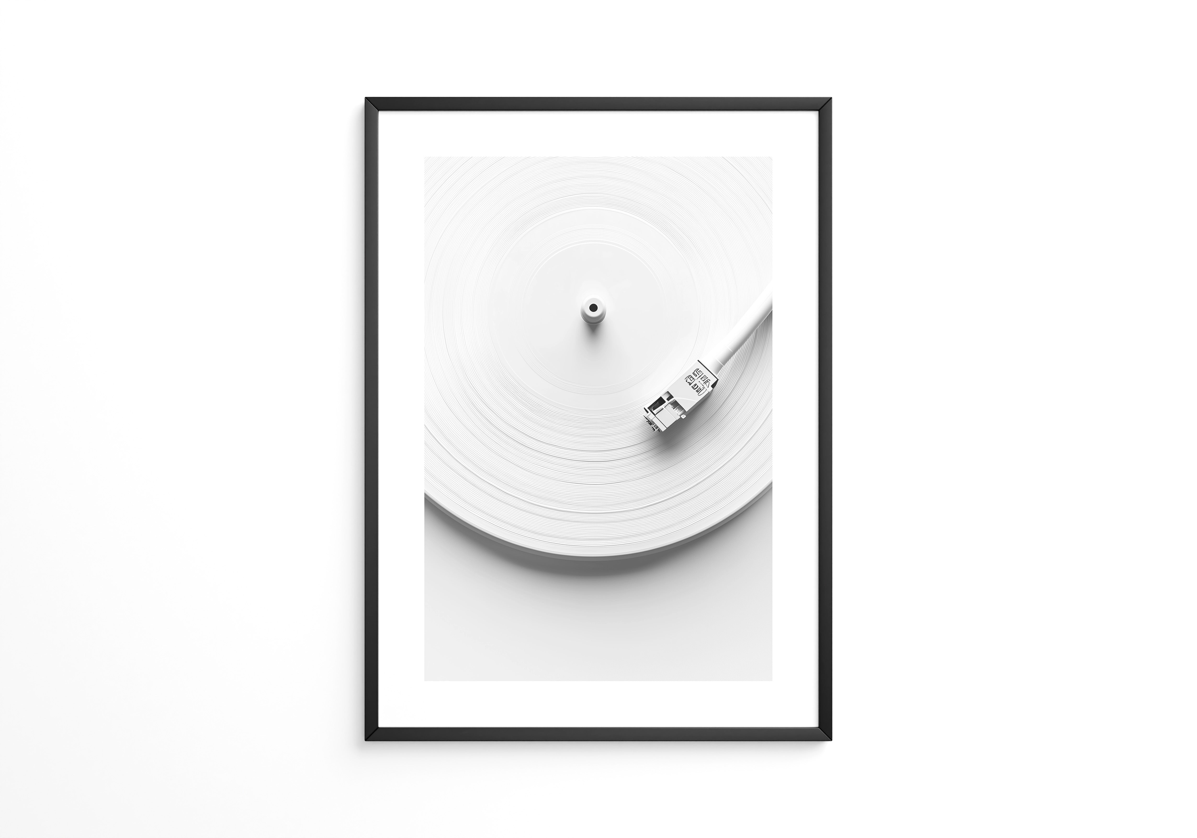 Plattenspieler Minimalistisch Weiß