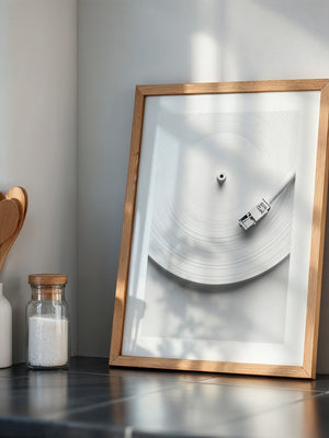 Plattenspieler Minimalistisch Weiß