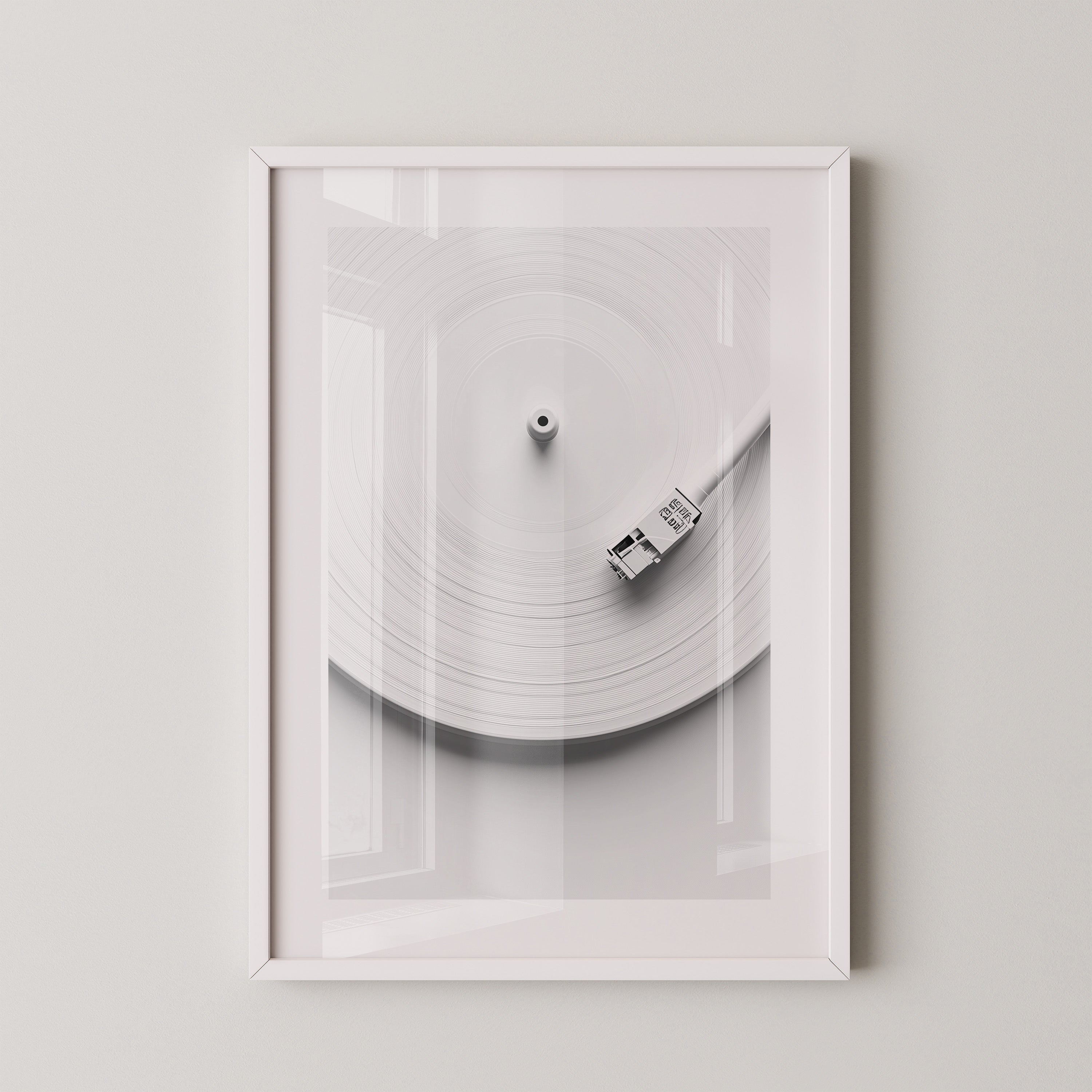 Plattenspieler Minimalistisch Weiß