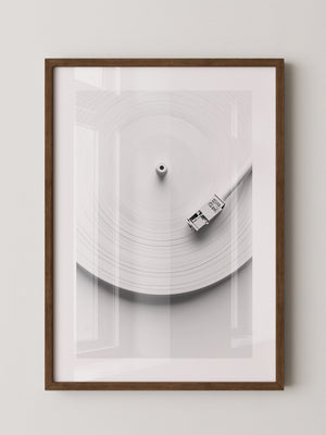 Plattenspieler Minimalistisch Weiß