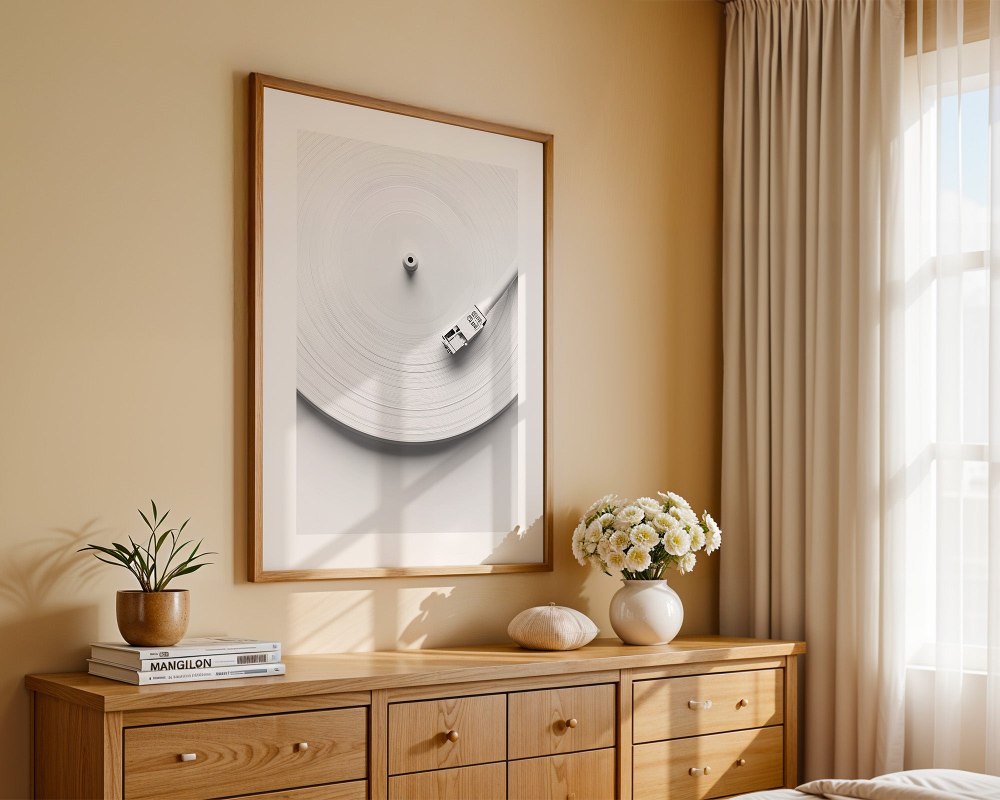 Plattenspieler Minimalistisch Weiß