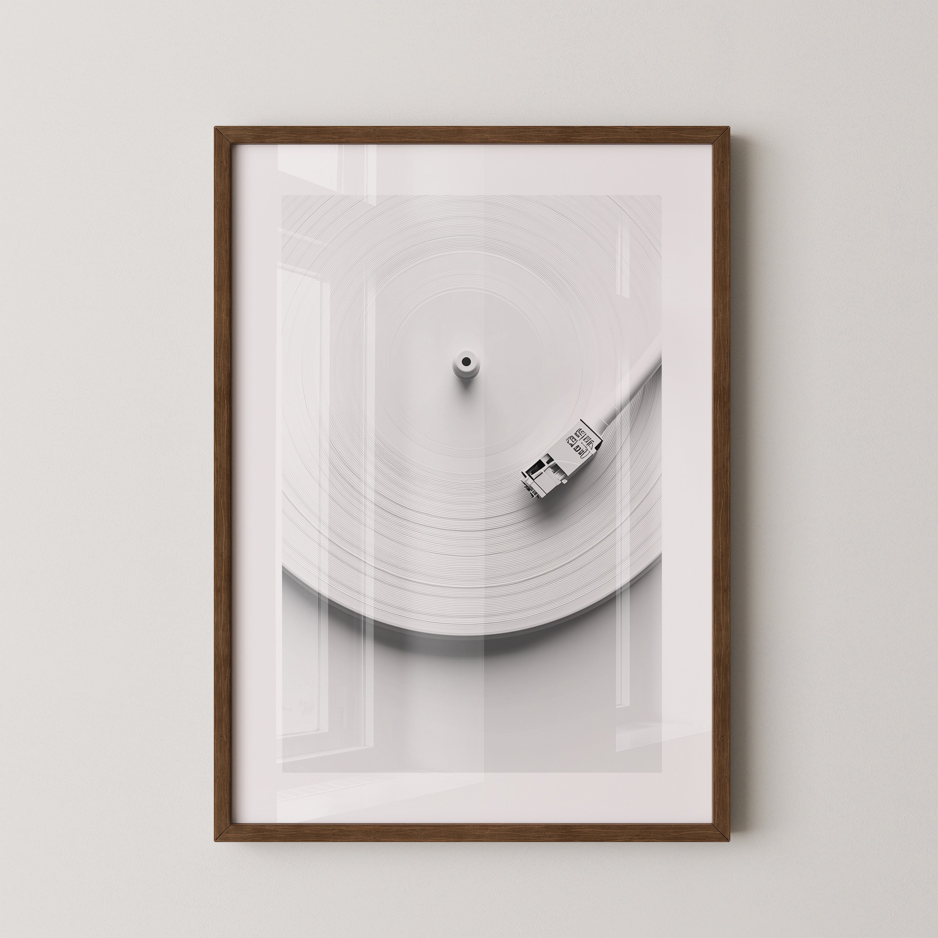 Plattenspieler Minimalistisch Weiß