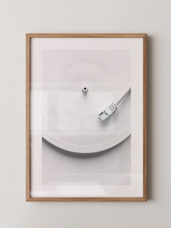 Plattenspieler Minimalistisch Weiß