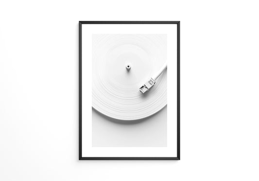 Plattenspieler Minimalistisch Weiß