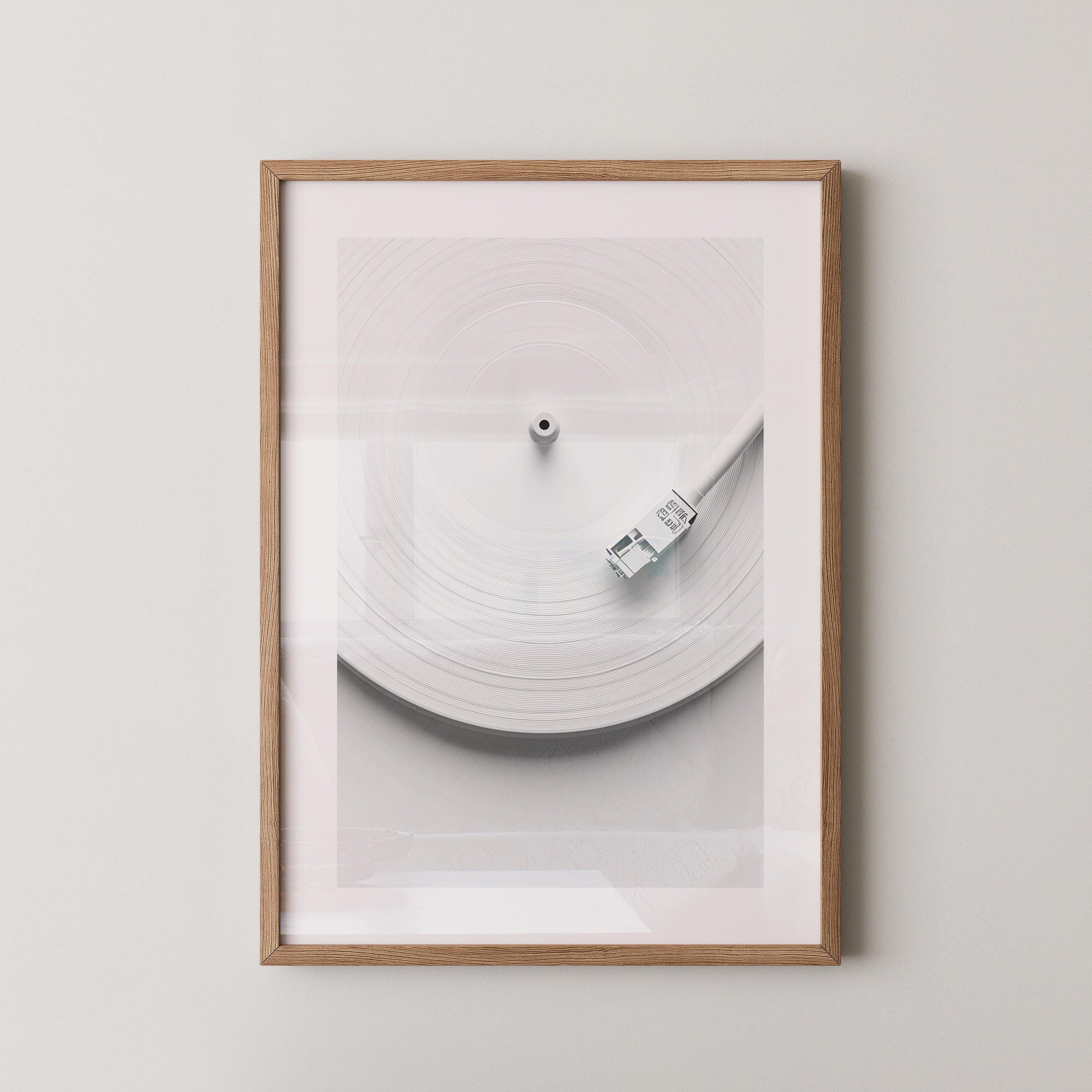 Plattenspieler Minimalistisch Weiß