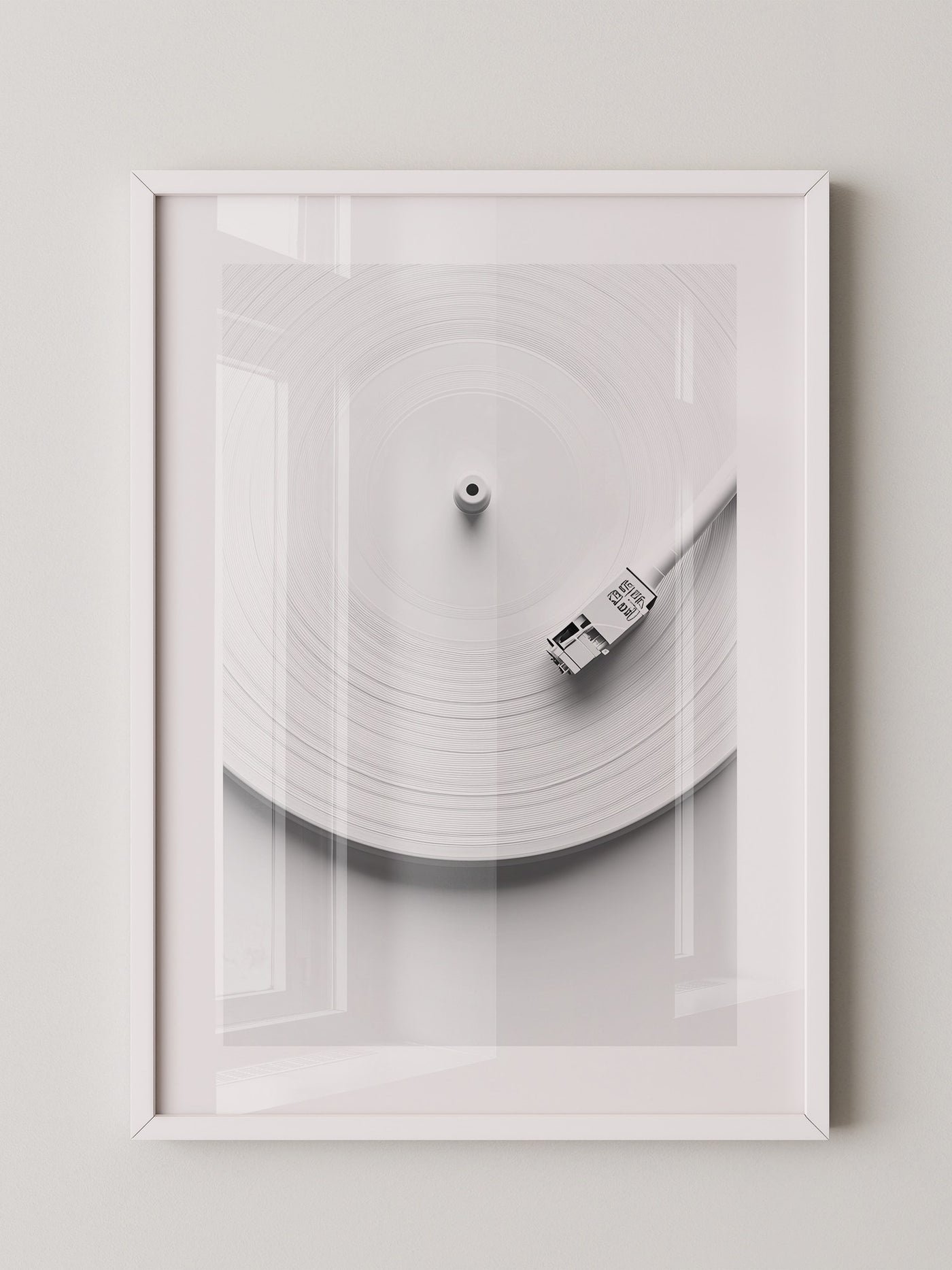 Plattenspieler Minimalistisch Weiß
