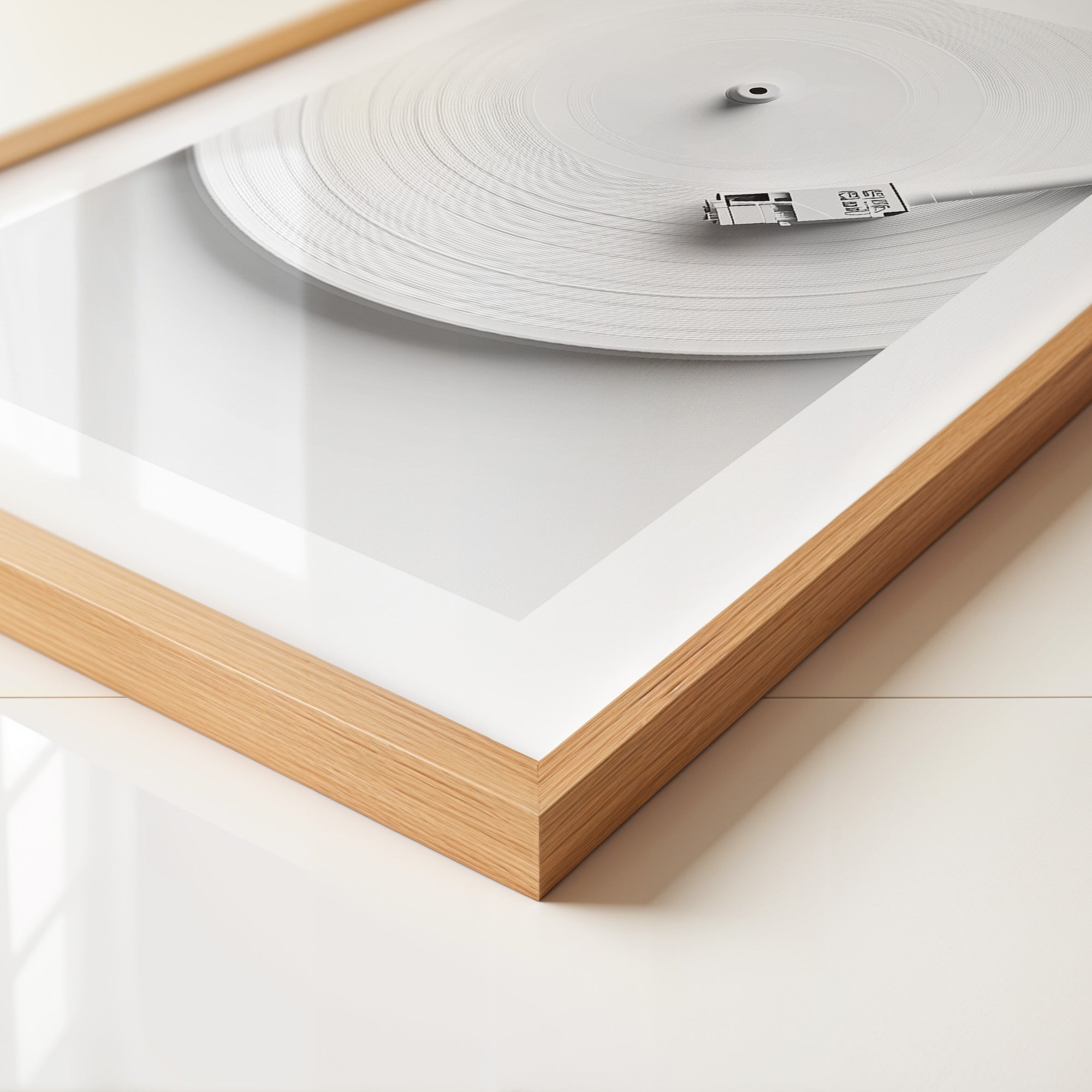 Plattenspieler Minimalistisch Weiß