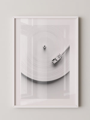 Plattenspieler Minimalistisch Weiß