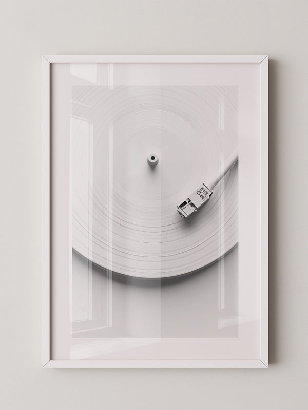 Plattenspieler Minimalistisch Weiß