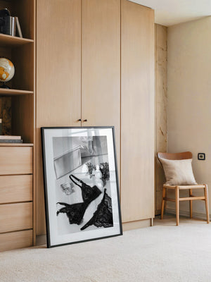 Spitzen Dessous Schwarz-Weiß