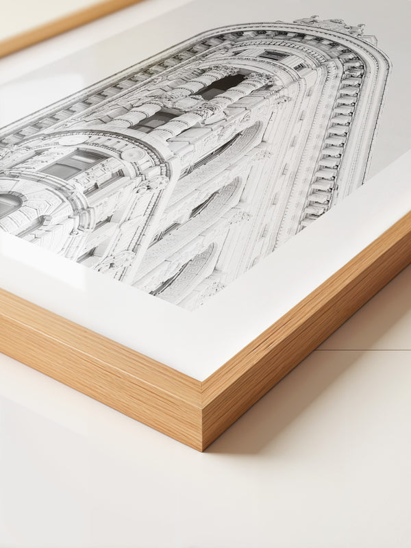 Architektur Detail Schwarzweiß