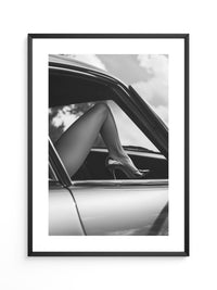Auto Bein Graustufen Eleganz