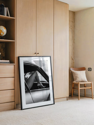 Auto Bein Graustufen Eleganz