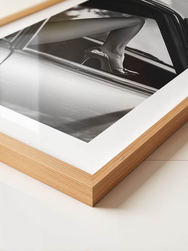 Auto Bein Graustufen Eleganz