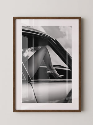 Auto Bein Graustufen Eleganz