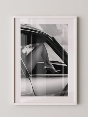 Auto Bein Graustufen Eleganz