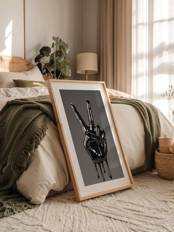 Schwarze Hand flüssig