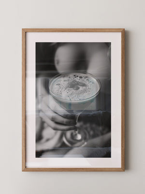 Espresso Martini Schwarzweiß