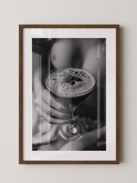 Espresso Martini Schwarzweiß
