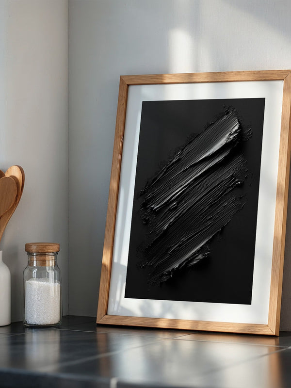 Schwarze Pinselstriche Textur