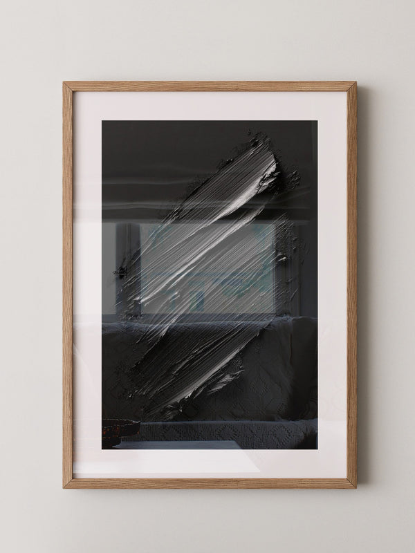 Schwarze Pinselstriche Textur