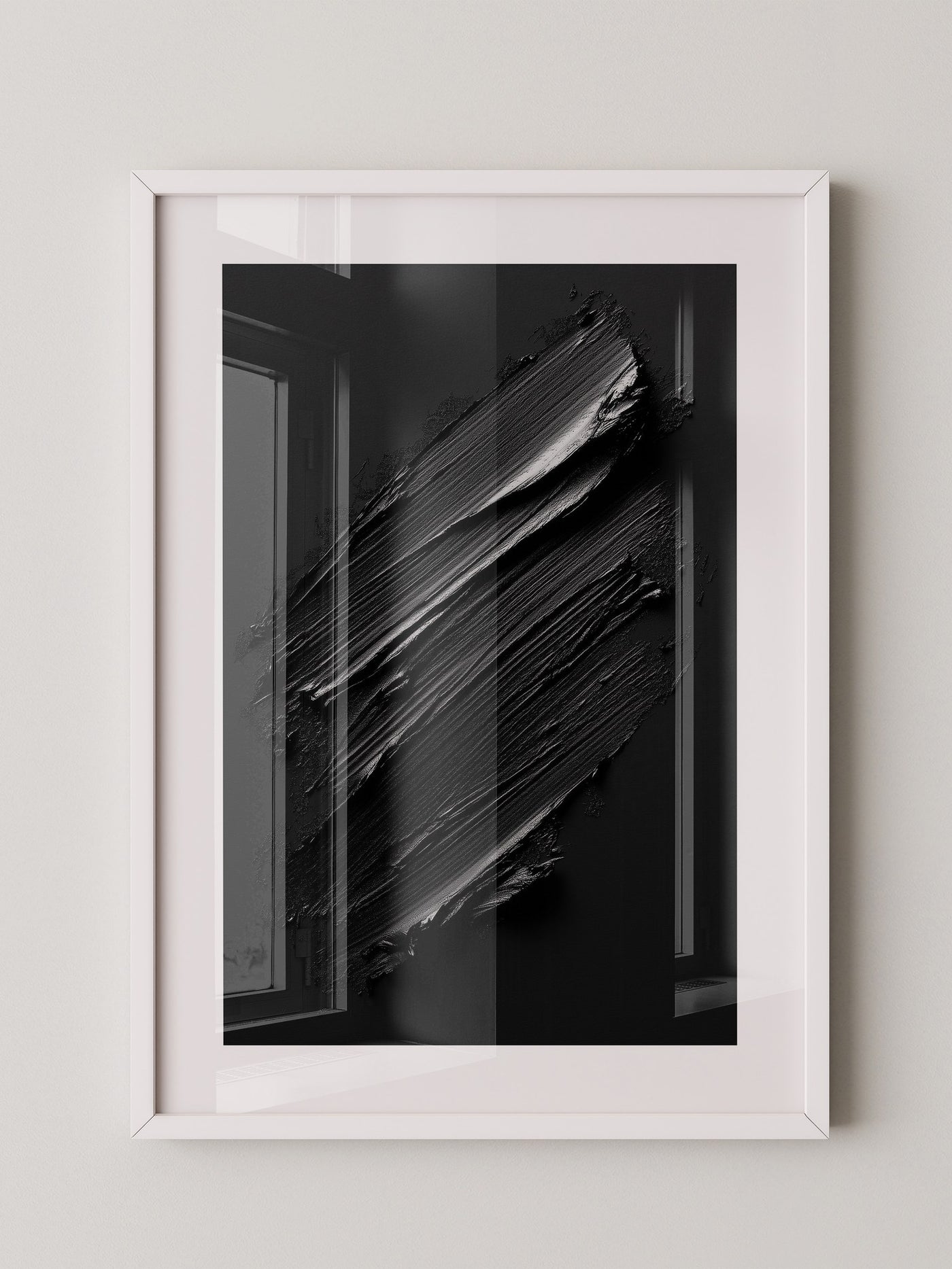 Schwarze Pinselstriche Textur