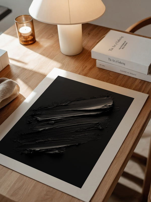 Schwarze Pinselstriche Textur