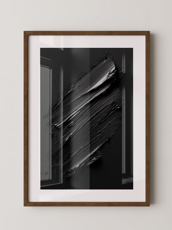 Schwarze Pinselstriche Textur