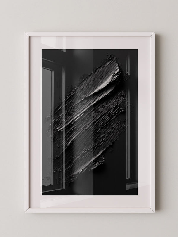 Schwarze Pinselstriche Textur