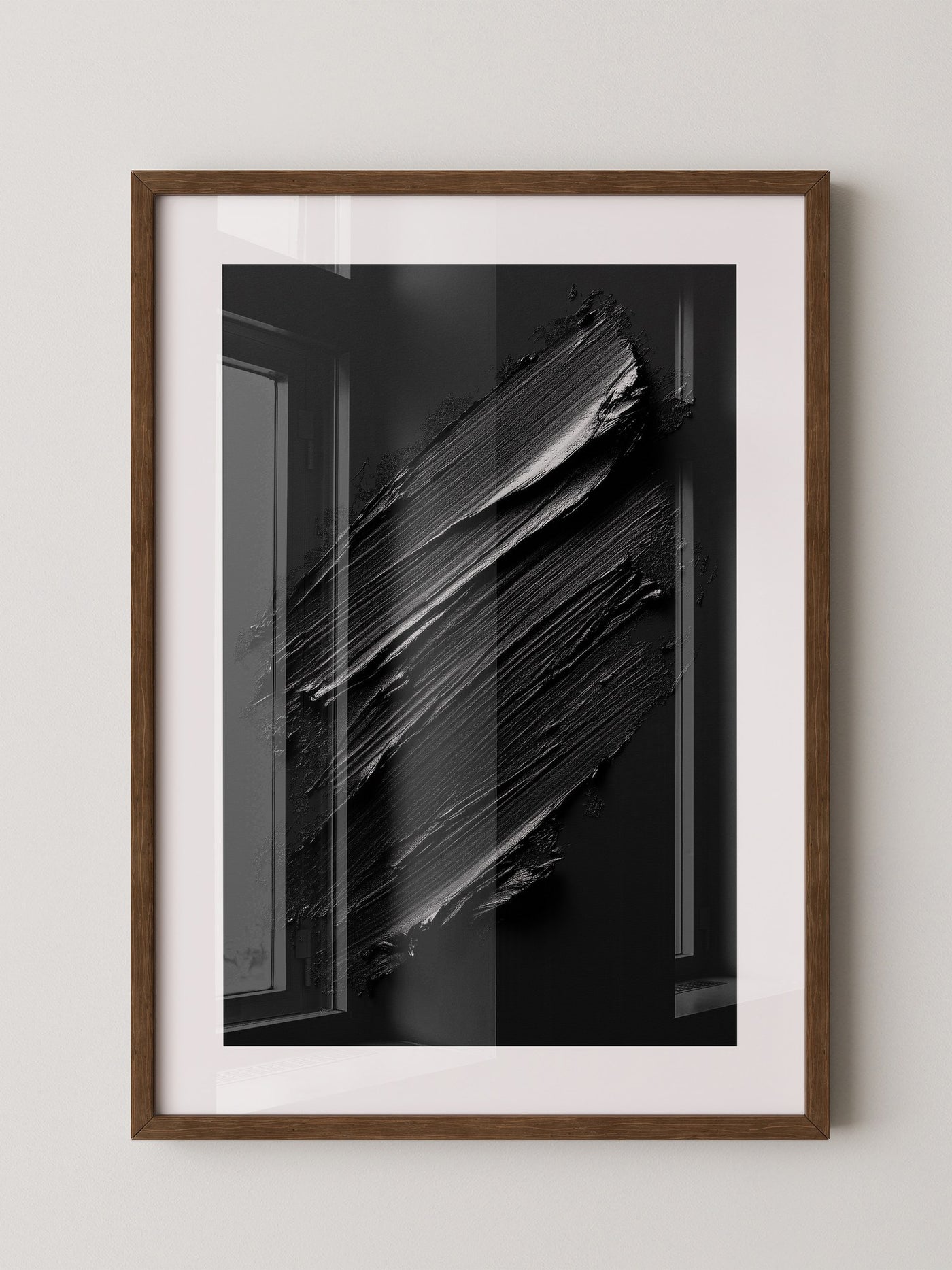 Schwarze Pinselstriche Textur
