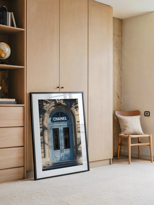 Eingangstür Pastell Schattenmuster