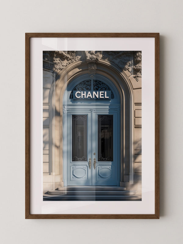 Eingangstür Pastell Schattenmuster