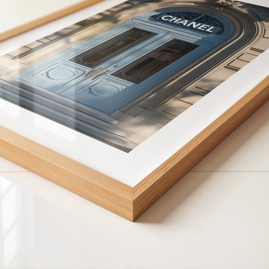 Eingangstür Pastell Schattenmuster