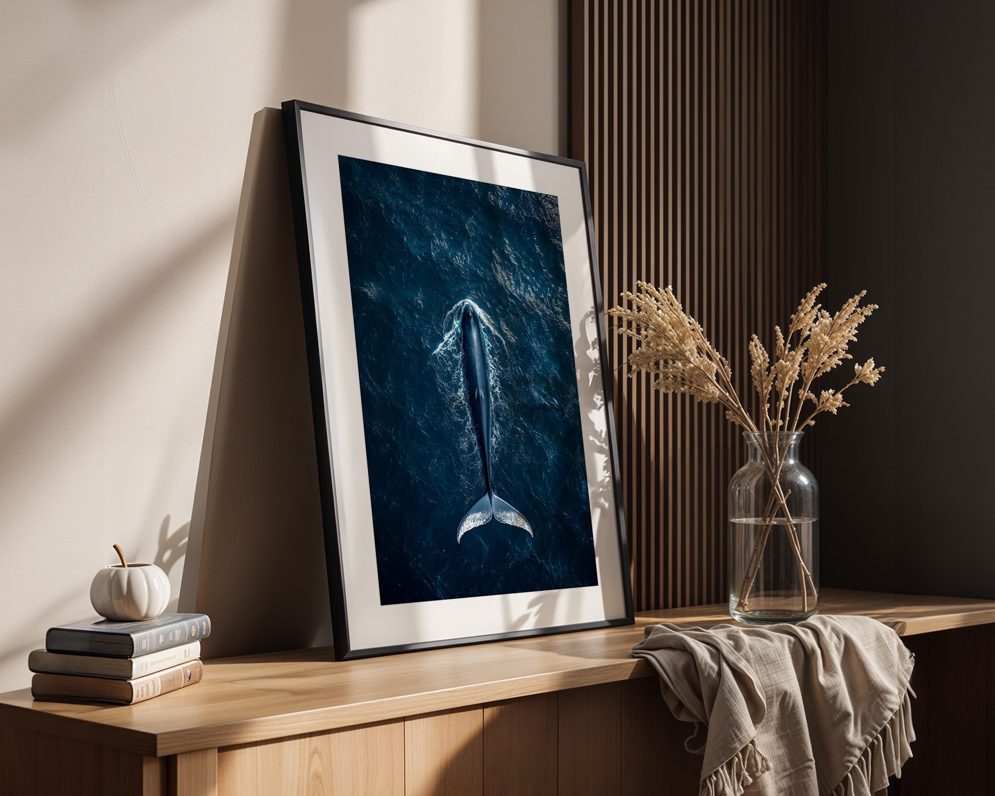 Wal Tiefblau Draufsicht