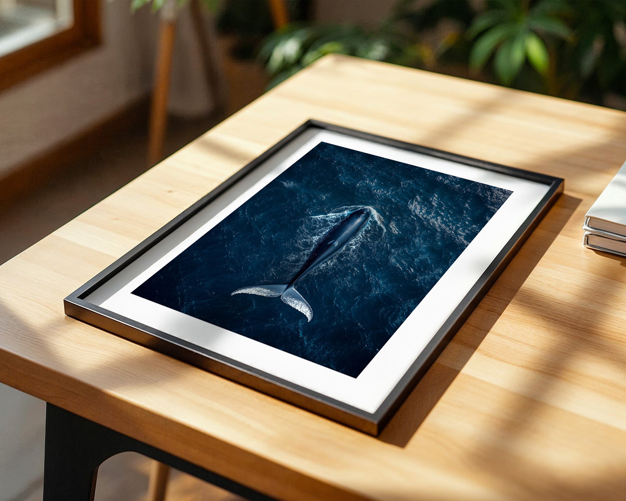 Wal Tiefblau Draufsicht