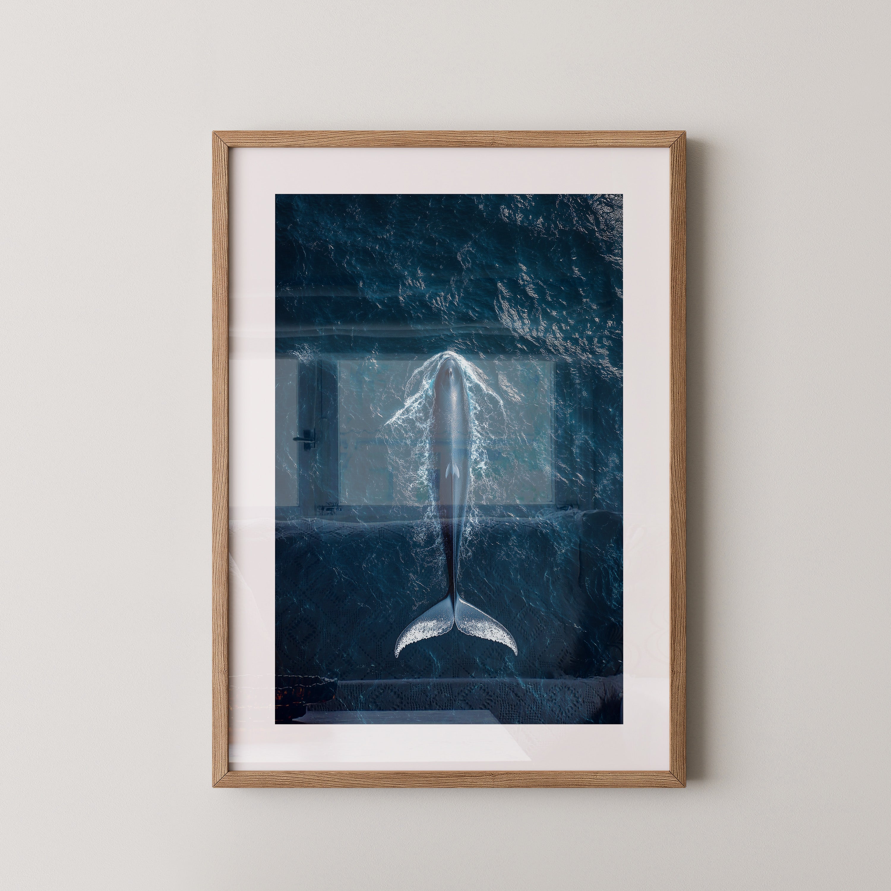 Wal Tiefblau Draufsicht