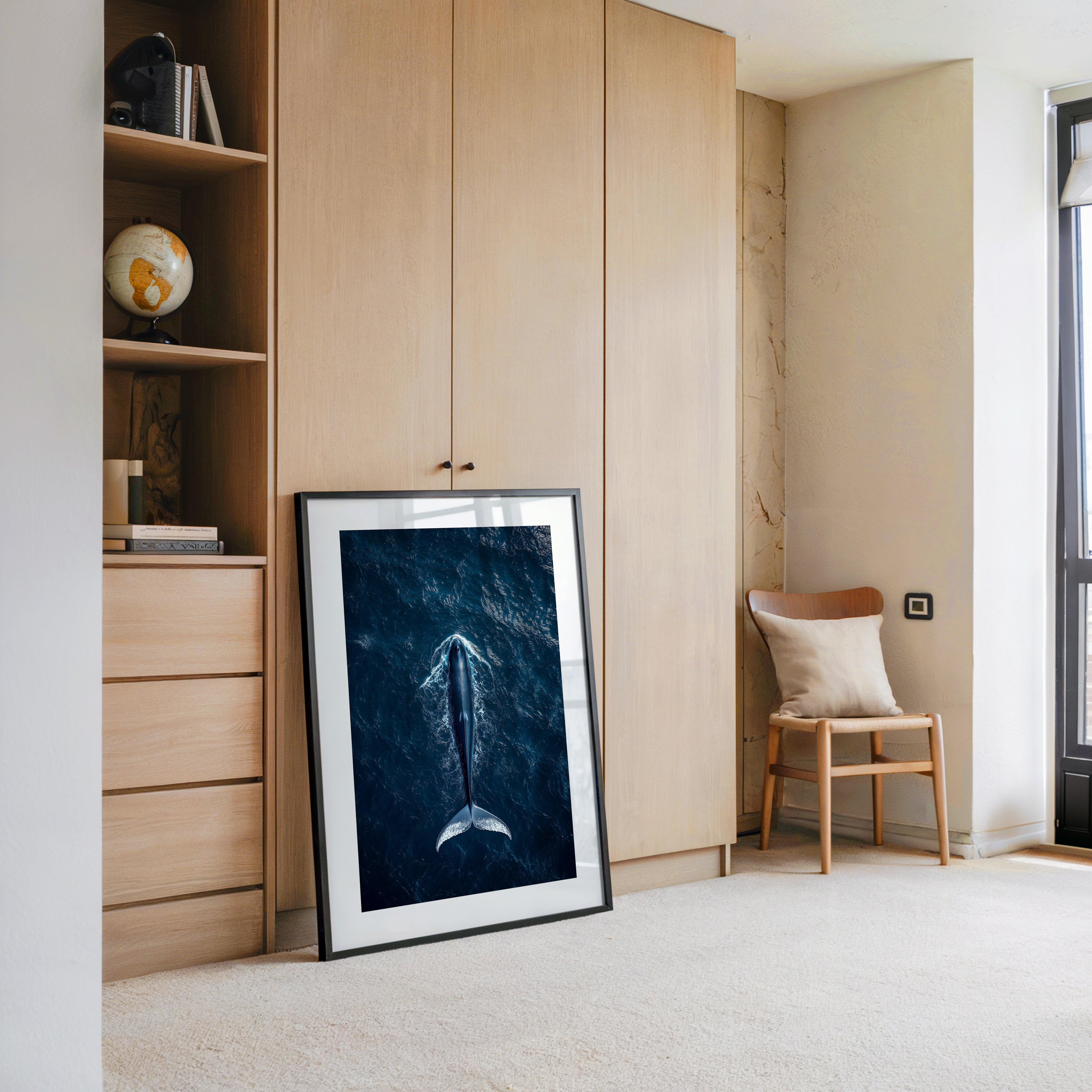 Wal Tiefblau Draufsicht