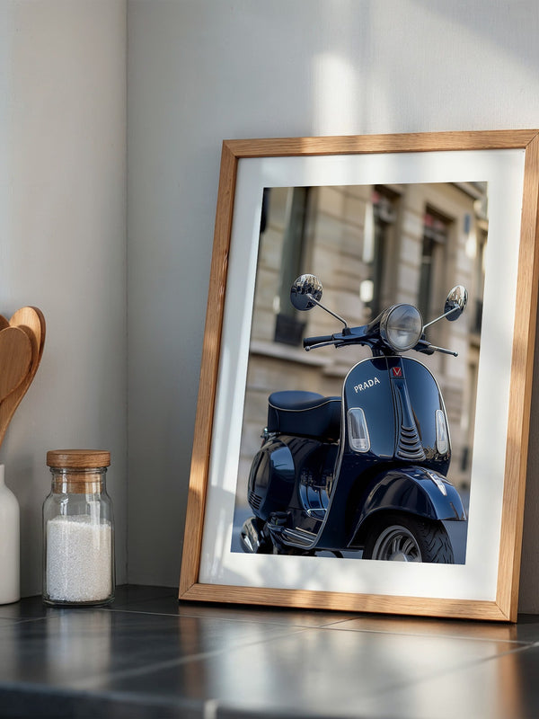 Vespa Retro Blau