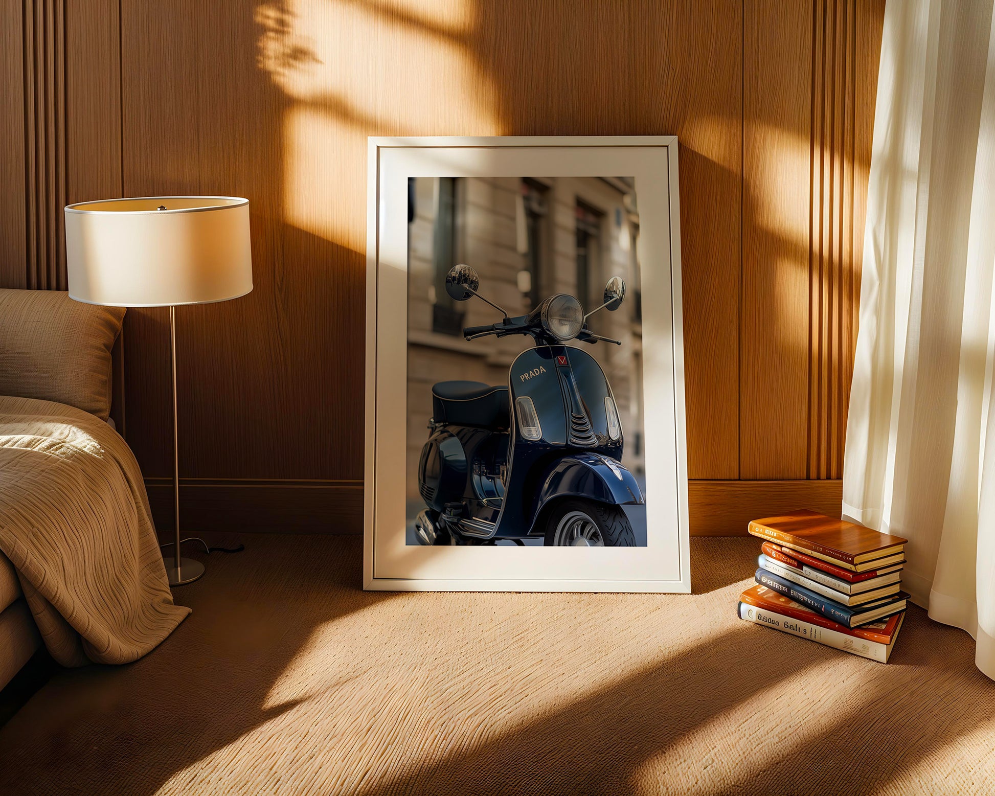 Vespa Retro Blau