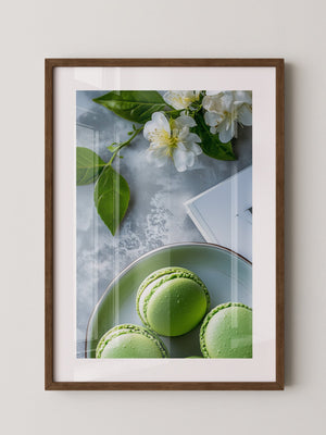 Macarons Grün Blütenensemble