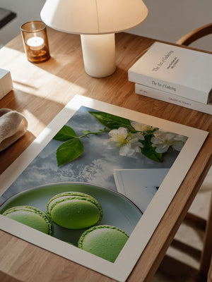 Macarons Grün Blütenensemble