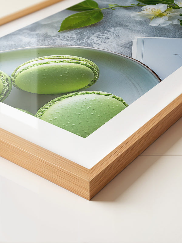 Macarons Grün Blütenensemble
